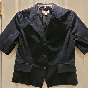 Isaac Mizrahi Short Sleeve Navy Blue Jacket sz. 10
